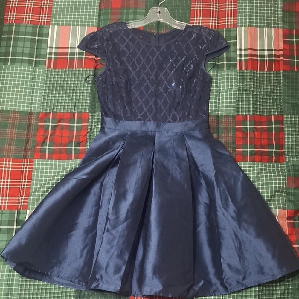 Elegant Navy Blue Kids Dress